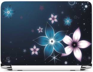 FineArts Glowing Flowers Vinyl Laptop Decal 15.6