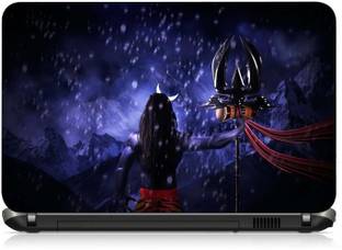 वि कलेक्शन्स LORD SHIVA ANIMATION PVC (पॉलीविनाइल क्लोराइड) लैपटॉप डीकैल 15.6