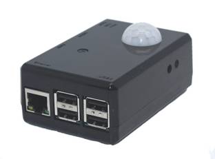 SB COMPONENTS SPI-BOX Raspberry Pi 3 & Raspberry Pi 2 PIR Motion Activated Security Camera starter Kit (Black Starter Kit)