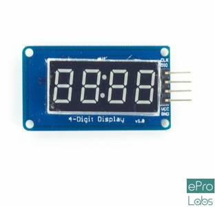 EPRO LABS 4 Digit TM1637 Clock Display Module
