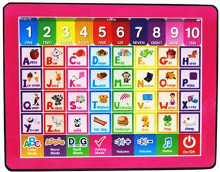 RVOLD Kids English Learning Computer Tablet Toy with Alphabets and Number