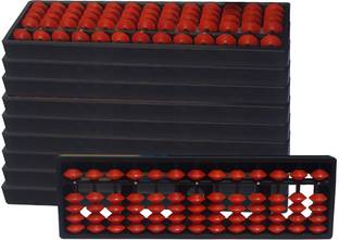 Sae Fashions 13 ROD ORANGEABACUS KIT SET OF 10