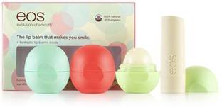 eos 4 Smooth Sphere Lip Blam Sweet Mint, Summer Fruit, Strawberry Sorbet, Honeysuckle Honeydew