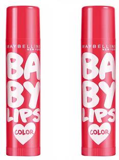 MAYBELLINE NEW YORK Baby Lips Color Lip Balm SPF 20 Cherry Kiss Combo Pack Of 2 (8g) Cherry