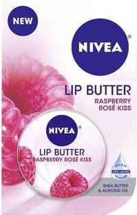 NIVEA Lip Butter Carded Tin Raspberry Rose Kiss