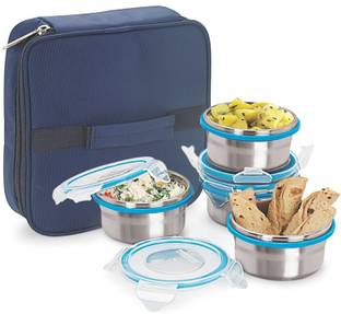 Steel Lock TIFFIN 1241 4 Containers Lunch Box