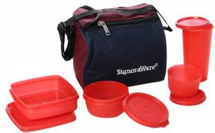 Signoraware Best - Red 4 Containers Lunch Box