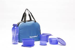 Signoraware 560Violet 4 Containers Plastic Office Lunch Box