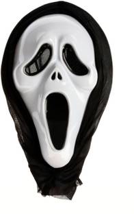 Mohini Creations HALLOWEEN WHITE SCARY PARTY GHOST MASK TYPE 03 Party Mask