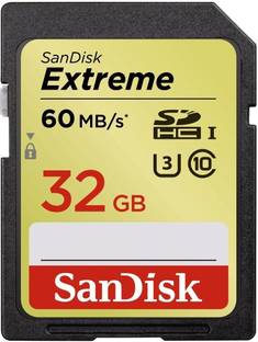SanDisk SDSDXN-032G-G46 Extreme 32 GB Extreme SDHC Class 10 60 MB/S  Memory Card Compatible with Camera