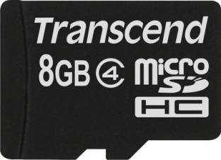Transcend 8 GB MicroSDHC Class 4  Memory Card