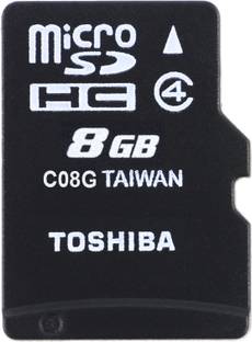 TOSHIBA 8 GB MicroSDHC 8 GB MicroSD Card Class 4 15 MB/s  Memory Card Compatible with Mobile