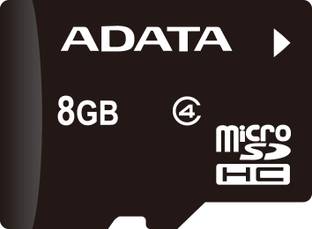 ADATA AUSDH 8G CL4-4 8 GB MicroSD Card Class 4 14 MB/s  Memory Card Compatible with Mobile