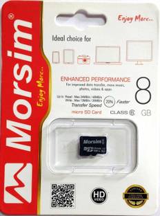 Morsim Sprik Micro SD Class 6 8 GB MicroSD Card Class 6 48 MB/s  Memory Card Compatible with Camera, Mobile, Tablet