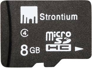 Strontium 8GB MicroSD Memory Card (Class 4) 8 GB MicroSD Card Class 4  Memory Card Compatible with Mobile