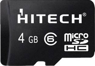 Hi Tech MicroSDHC 4GB 4 GB MicroSDHC Class 6  Memory Card Compatible with Mobile
