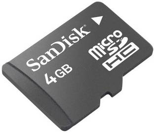 SanDisk VideoHD microSDHC 4 GB MicroSDHC Class 4 15 MB/s  Memory Card Compatible with Camera, Mobile, Tablet
