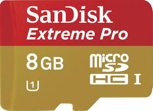SanDisk SDSDQXP-008G-X46 Extreme Pro 8 GB MicroSD Card 95 MB/s  Memory Card Compatible with Mobile