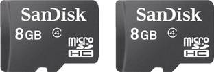 SanDisk SDSDQM-008G-B35 RTA PR 8 GB MicroSDHC Class 4 18 MB/s  Memory Card Compatible with Mobile, Tablet