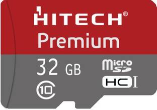 Hi Tech PremMicroSDHC 32 GB MicroSDHC Class 10 Memory Card Compatible with Mobile, Tablet