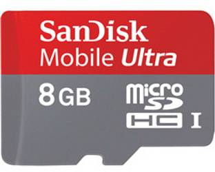 SanDisk Mobile Ultra 8 GB Class 6 Ultra 8 GB MicroSD Card Class 6 30 MB/s  Memory Card Compatible with Mobile