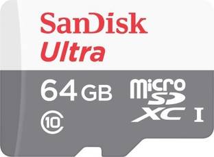 SanDisk SDSQUNB-064G-GN3MN Ultra 64 GB MicroSDXC Class 10 48 MB/s  Memory Card Compatible with Mobile
