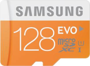 SAMSUNG MB-MP128D Evo 128 GB MicroSDXC Class 10 48 MB/s  Memory Card Compatible with Mobile