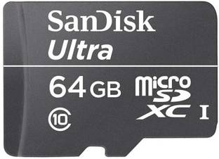 SanDisk microSDXC UHC-I Ultra 64 GB MicroSDXC Class 10 30 MB/s  Memory Card Compatible with Mobile