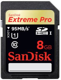 SanDisk Extreme Pro 8 GB SDHC Class 10 95 MB/s  Memory Card