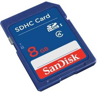 SanDisk SDSDB-008G-B35 SDHC 8 GB SDHC Class 4 15 MB/s  Memory Card Compatible with Camera
