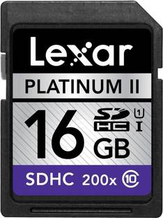Lexar 16 GB Platinum II SDHC Professional 16 GB SDHC Class 10  Memory Card Compatible with Camera