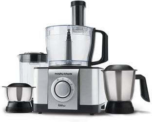 Morphy Richards Icon DLX Food Processor No 1000 W Juicer Mixer Grinder (4 Jars, Steel Black)