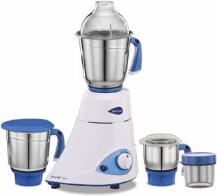 Preethi MG-149 Blue Leaf 600 W Mixer Grinder (3 Jars, White)