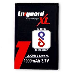 Livguard Mobile Battery For  Samsung-L700,S3653,B3410,C3200,C3510,C6112,F270,J800,Armani, M7500,M7603,S5603,F339,F699 Livguard Mobile Battery L700 For Mobile Phone Battery-Black Color