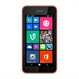 Nokia Lumia 530 DS (Bright Orange, 4 GB)
