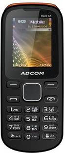 ADCOM X5 Dual Sim Mobile-Black & Orange