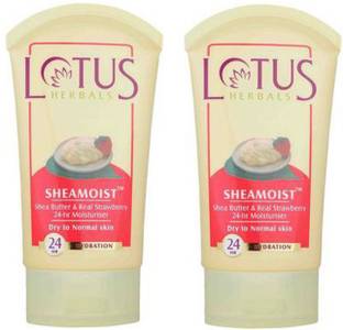LOTUS Herbals Sheamoist Shea Butter & Real Strawberry 24hr Moisturizer