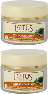 LOTUS Wheatnourish Wheatgerm Oil and Honey Nourishment Massage Cream