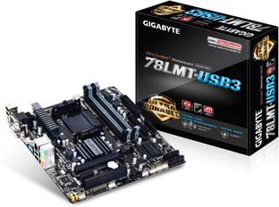 GIGABYTE GA-78LMT-USB3 AM3+Socket Micro-ATX AMD 760G Chipset DDR3 Motherboard for Desktop
