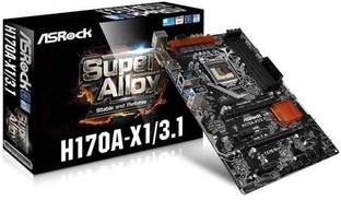 ASRock Z170A-X1/3.1 LGA1151Socket ATX Intel Z170 Chipset DDR4 Motherboard for Desktop