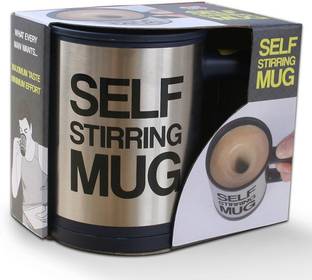 HitPlay Selfstir Stainless Steel, Plastic Coffee Mug
