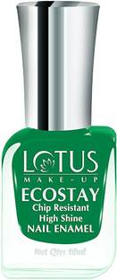 LOTUS MAKE - UP Make-Up Ecostay Chip Resistant High Shine Nail Enamel Jade Green-E49