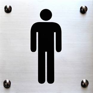 SIGNAGES Steel MALE TOILET LOGO Name Plate