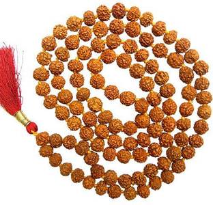 Shiv Shakti Rudraksha Mala 7 mm Wood Chain