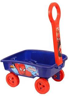 MARVEL Spider-Man Toy Wagon for Kids Cart Non Battery Operated Ride On