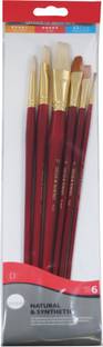 Daler-Rowney Round, Bright, Flat, Filbert Paint Brushes