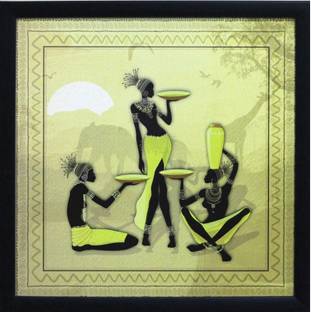 Tribal Ladies Group Fine Art Print