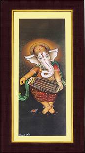 Janki Textured wall picture Canvas 17.72 inch x 8.07 inch Painting