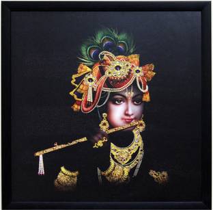 Krishna Playing Flute Fine Art Print