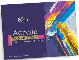 Campap Arto Linen Canvas Texture A/4 360 gsm Acrylic Paper